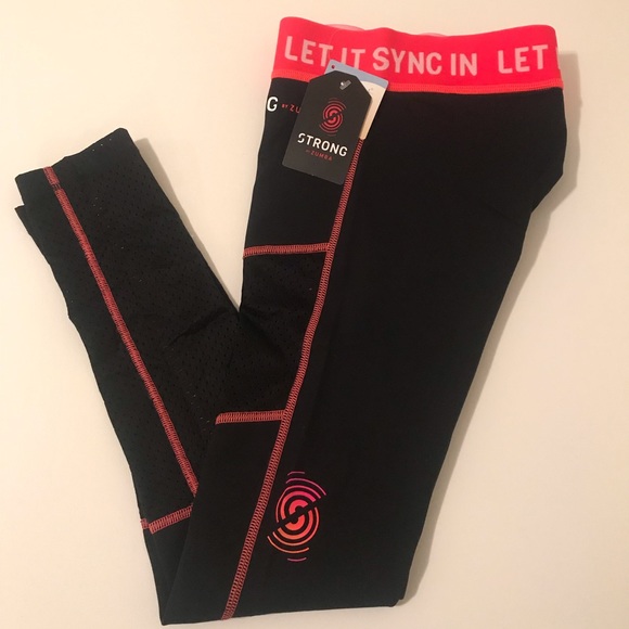 💪🏽SBZ LET IT SYNC IN PANELED MESH LEGGINGS💪🏽 - Picture 3 of 4